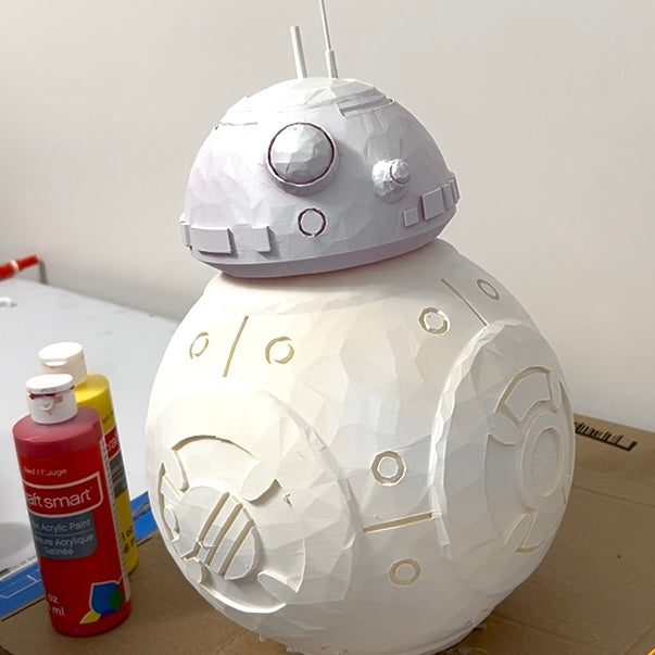 Hollow Customizable BB8 Model (Change the Orange Areas)