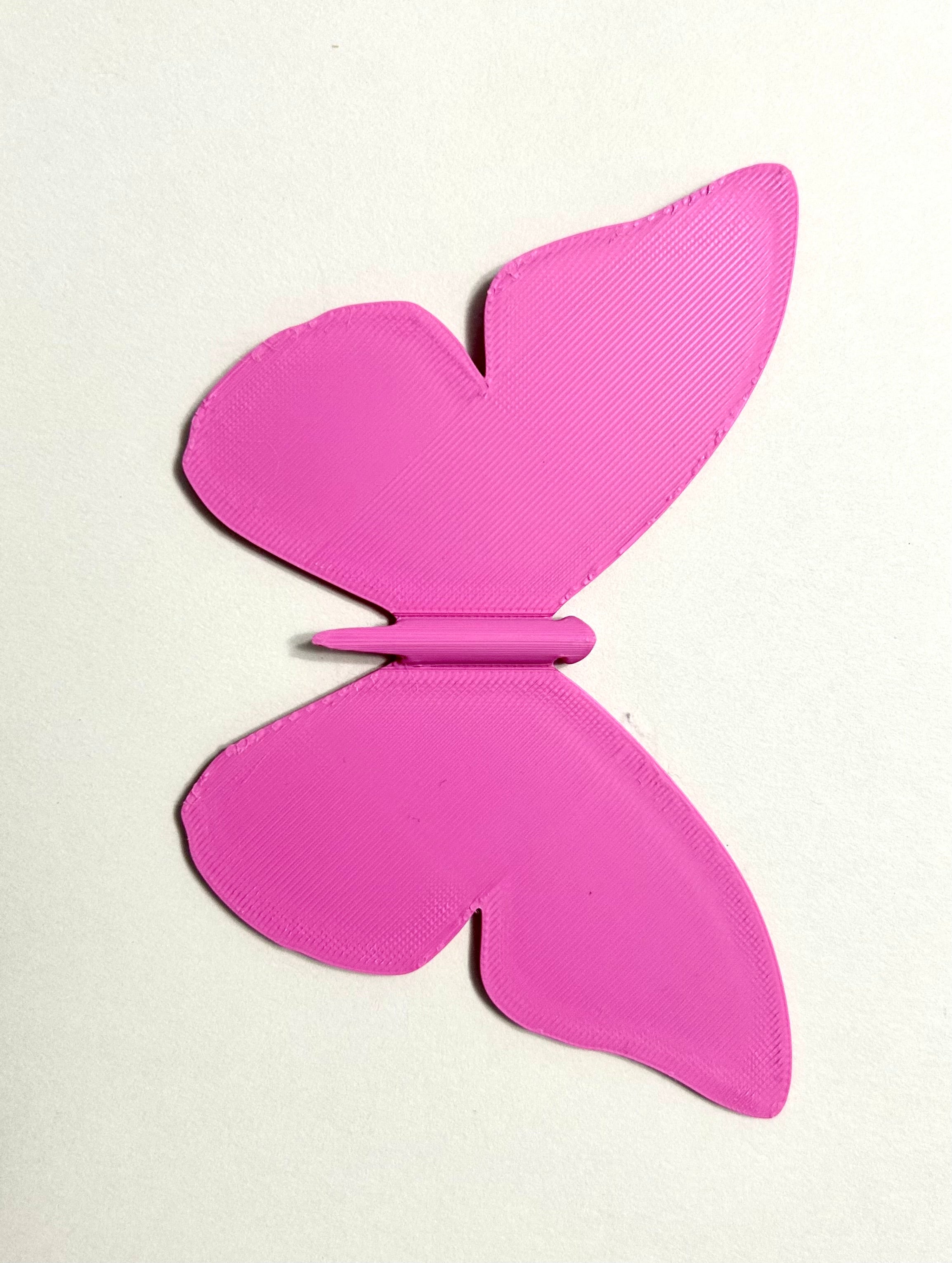 Pink Medium-Large Butterfly Decoration