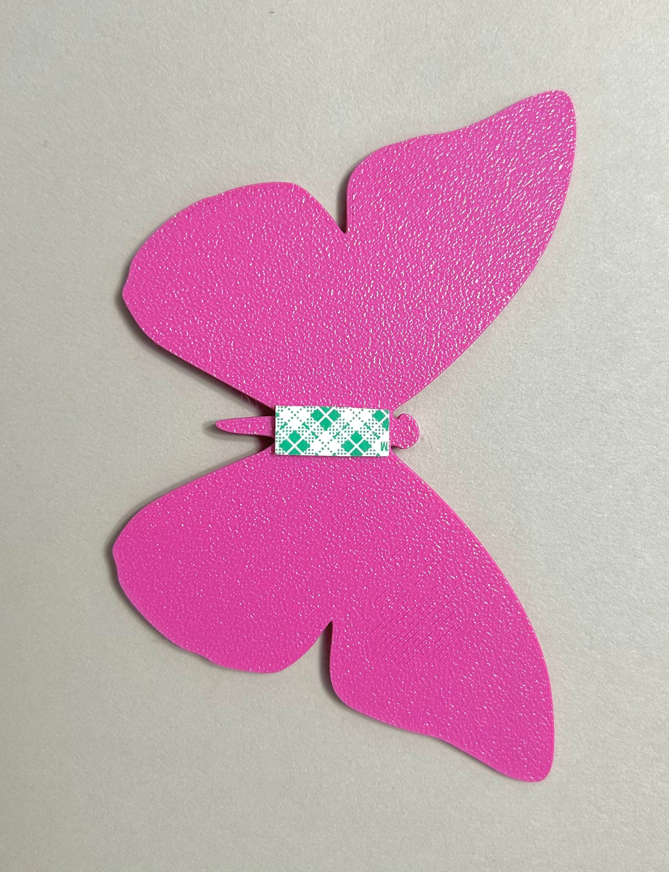 Pink Medium-Large Butterfly Decoration